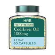 Holland & Barrett Pure Cod Liver Oil 1000mg 60 Capsules